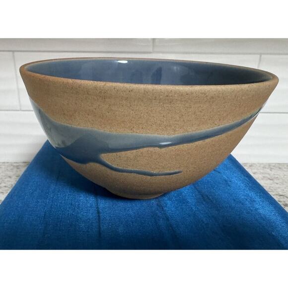 Vintage Rare Siam Celadon Thailand Pottery Wood Ash Glaze Bowl Metal Rim Pig NOS - Picture 9 of 14